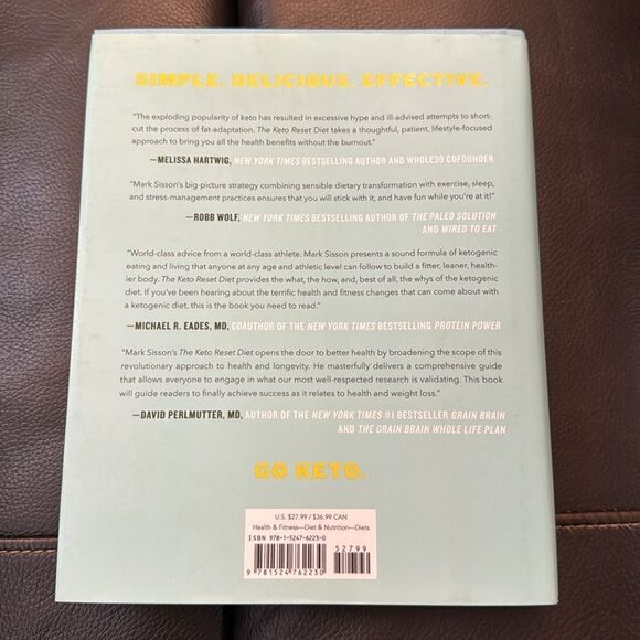 The Keto Reset Diet. By Mark Sisson. HardCover. - Picture 5 of 5